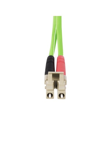 Cable de Fibra Óptica LC a LC (UPC) OM5 Multimodo 3m - Dúplex 50/125µm LOMMF Tipo Cremallera VCSEL 40G/100G - No Sensible a los